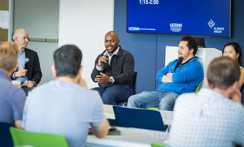 group of people in discussion in conference room